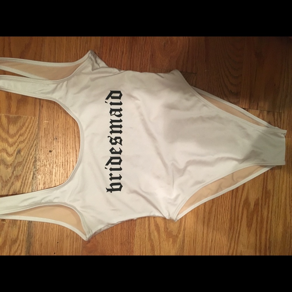 One piece bathing suit